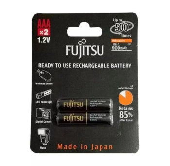 Fujitsu Black (like eneloop) 1000mAh AAA 6v Flat RX Receiver Battery 2921
